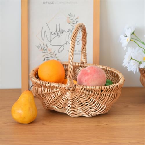 Panier en osier unique haut de gamme fait main multi-usage - 5