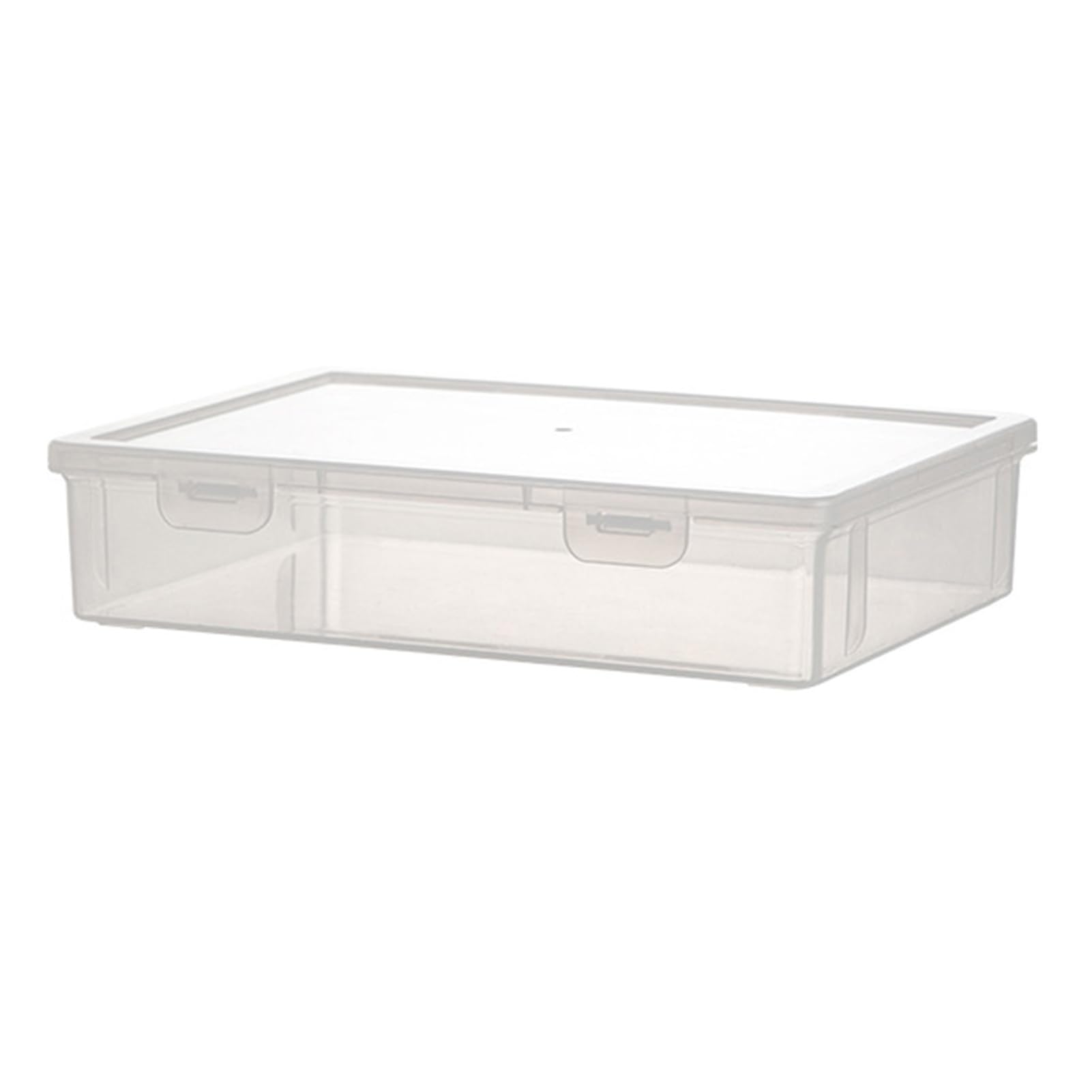 File Storage Box A4/A5 Documents Storage Case Buckle Design Dust-Proof PP Wide Application File Paper Storage Case Office Supplies Document Document Protector Case