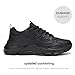 Peaya Men's Road-Running-Shoes Walking Shoes Fashion Athletic Sneakers Working Gym Comfort Lightweight Mesh Shoes. All Black