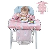 LINDO PATRONES: Lindos dibujos de conejos y patrones de coche harán que los bebés se enamoren de ellos, deja que tu bebé practique comer solo, sin preocuparte de que manchen la ropa y las tronas, la comida caiga al suelo, permitiéndote pasar una agradable tiempo de comida relajante