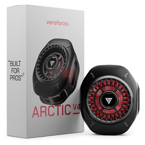 Image of Vero Forza Arctic V4 Mobile Cooler for Gaming | Magnetic & Clip-On Mount | New-Gen Semiconductor Cooling | Cools to -6C | Quiet 7 Blade Fan | BGMI PUBG CODM Freefire Fortnite BGMI | iPhone & Android.