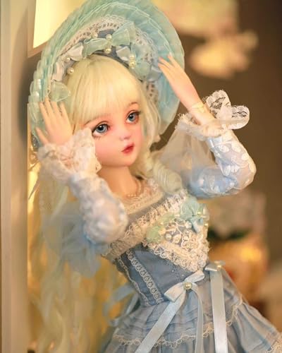 WENCY 1/3 BJD Puppe 60Cm 23.6 Zoll SD Puppe Mode Puppe Prinzessin Puppe Ball Jointed Doll DIY Puppe mit Kleidung Schuhe Perücke Make-Up,Geschenk Sammlerstücke Spielzeug Anzug – Bild 6