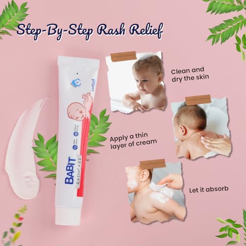 Image of Babit Rash Free Cream for Baby Pack of 2 (30g Each) - Neem, Aloe Vera & Yashada Bhasma | Diaper Rash Cream | Soothes, Heals & Protects Delicate Skin