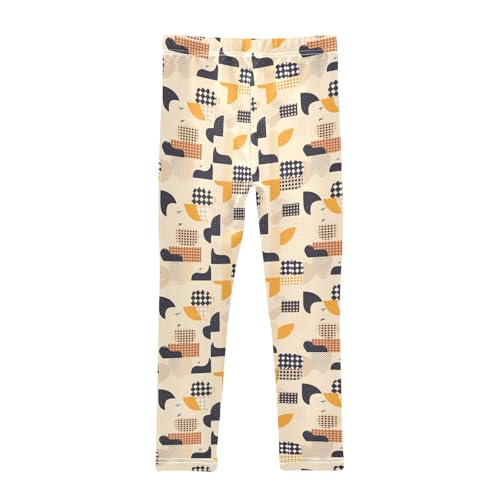 KLL Houndstooth Black and Whitoddler Girls' Basic Leggings Casual Full Length Workout Pants Exercise2