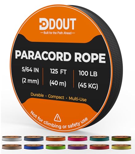 DDOUT 2mm Paracord Micro Paracord Rope Thin Braided Cord