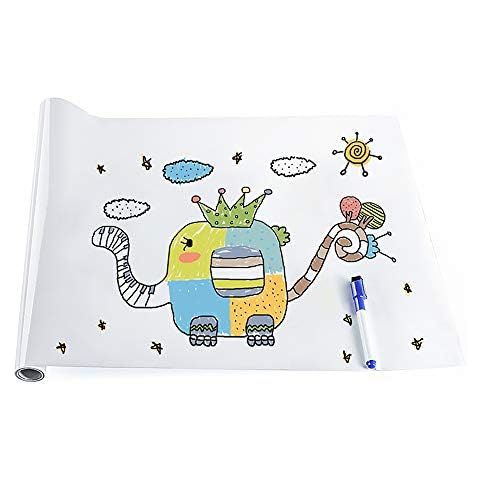 pizarra blanca adhesiva rabbitgoo 44.5x200cm con rotulador borrable Cover