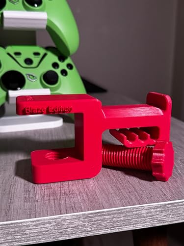 Kırmızı Asılabilir Masa Kenarı Kulaklık Standı – Blaze Edition V5, Kaydırmaz Keçeli