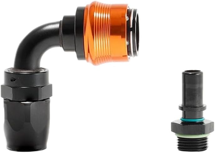 Quick-Release Hose End Fittings Swivel Adapter Connector 0° 45° 90° 180° Compatible with Standard -8AN Hose Systems