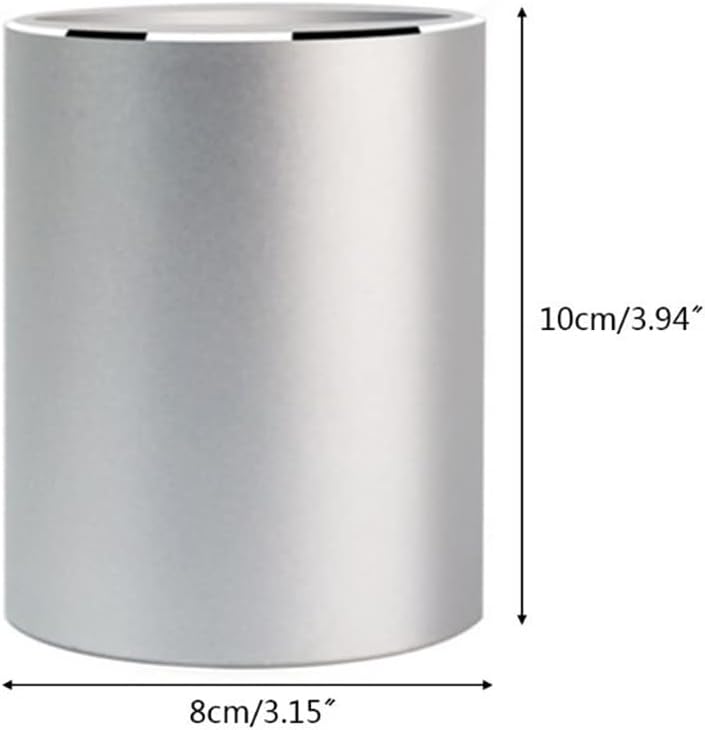 Aluminum Alloy Desk Pencil Storage Box Cup Holder Container Stationery Office Supplies Storage Box (Color : A Size image 4