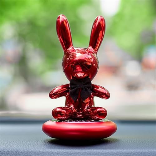 Glaceon Car Air Fresheners Cute Cartoon Rabbit Car Rotating Auto Air Outlet Creative Car Perfume Fragrance Automotive Decoration Accessories Air Fresheners for Cars (RED – CHARM)