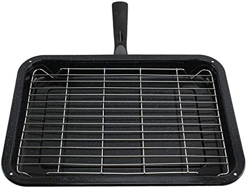 Spares2go Small Grill Pan, Rack & Detachable Handle For Amica Oven Cookers