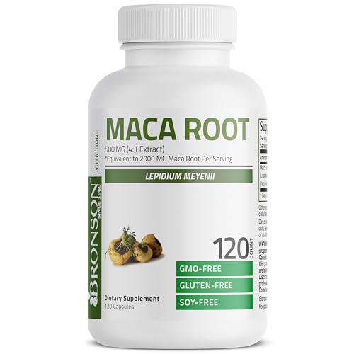 image for Bronson Maca Root (from 500mg 4:1 Extract Equivalent to 2000mg per Ser