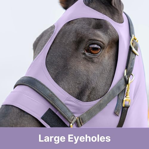 Image of Resistance Horse Hood Slinky Zippered Mane Braid Shoulder Guard (X-Large, Light Purple)