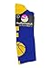 MadSportsStuff Basketball Socks for Boys Girls - Youth & Adult Athletic Crew Socks - Cushioned Moisture Wicking - Large, Royal/Gold