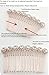 Letshopping® High-grade Alloy Diamond Tiara Comb Hair Accessories Hair Fork(2pc) Rose gold