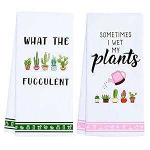 Funny Kitchen Towels, Plant Lover Gifts for Women Gardener, Plant Lady Mom Gifts, Housewarming, Friend Birthday Gift…