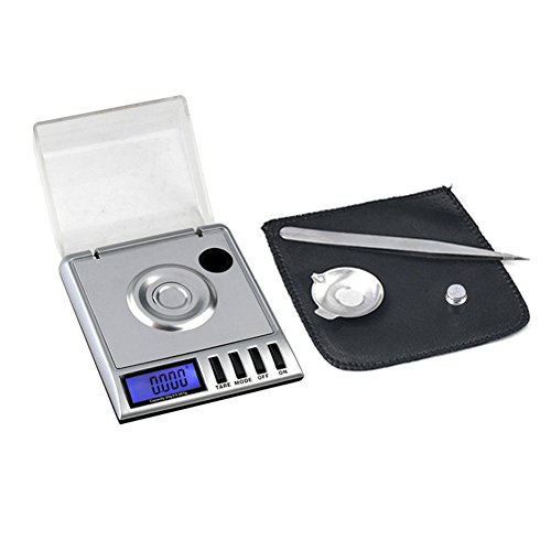 Professionelle Digitale Taschenwaage 20g x 0,001g (100 x 0,005ct Messen), Hohe Präzision MG 1MG Lab Waage Zum Wiegen Nachladung Puder, Edelsteine,