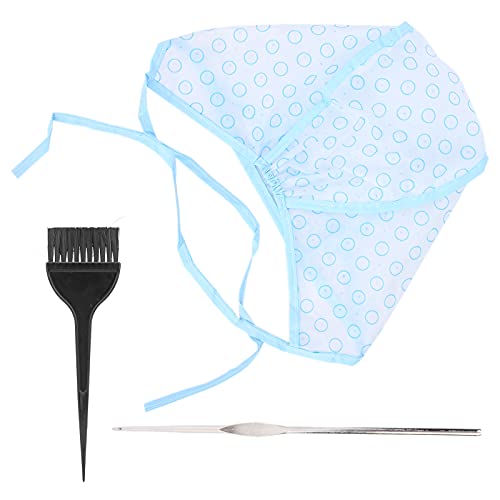 Reusable Hair Highlighting Kit with Clearly Marked Holes and Hair Dyeing Brushes for All Hair Types Made of ABS Material Includes Hook Needle for Hair Dyeing