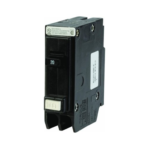 Eaton Corporation GFCB120CS Single Pole Ground Fault Interrupter Circuit Breaker, 120V, 20-Amp