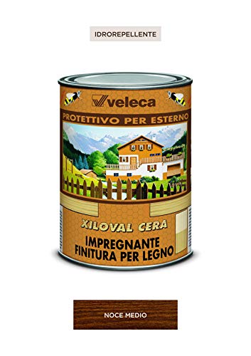 Veleca Xiloval - Barniz para encerar madera, nogal medio
