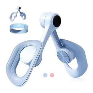 Beckenbodentrainer für Frau & Oberschenkeltrainer, Beckenboden Oberschenkel Trainingsgerät für Beintrainer Muskelaufbau, Beinpresse für Zuhause, Beintrainer und Fitnessgeräte für Zuhause (Blau)