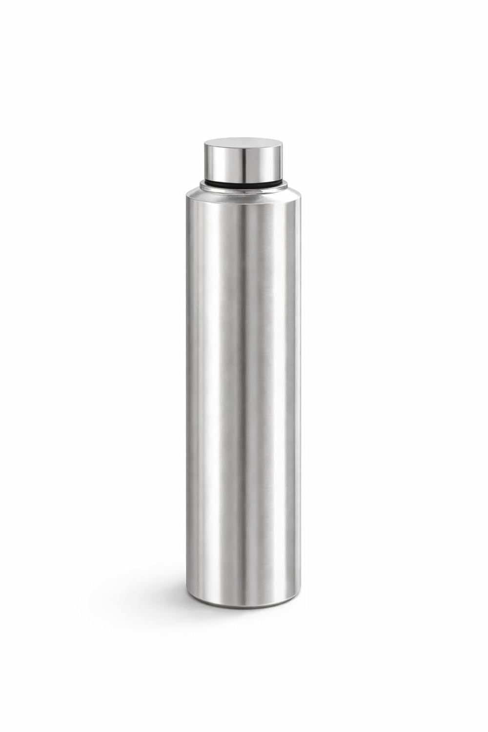 Supadaa Stainless Steel Water Bottle 1 Litre Silver Leak Proof Metal Bottle For Hot Cold Drinks Durable Reusable Drinking Bottle For Office Gym Travel