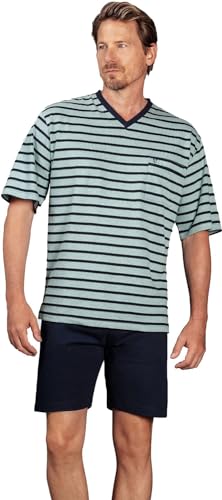 hajo Shorty 50050 509 Kurzarm 1/2 Arm Klima Light Mint/Marine gestreift, Herren-Größe:52 hajo Shorty 50050 509 Kurzarm 1/2 Arm Klima Light Mint/Marine gestreift, Herren-Größe:52