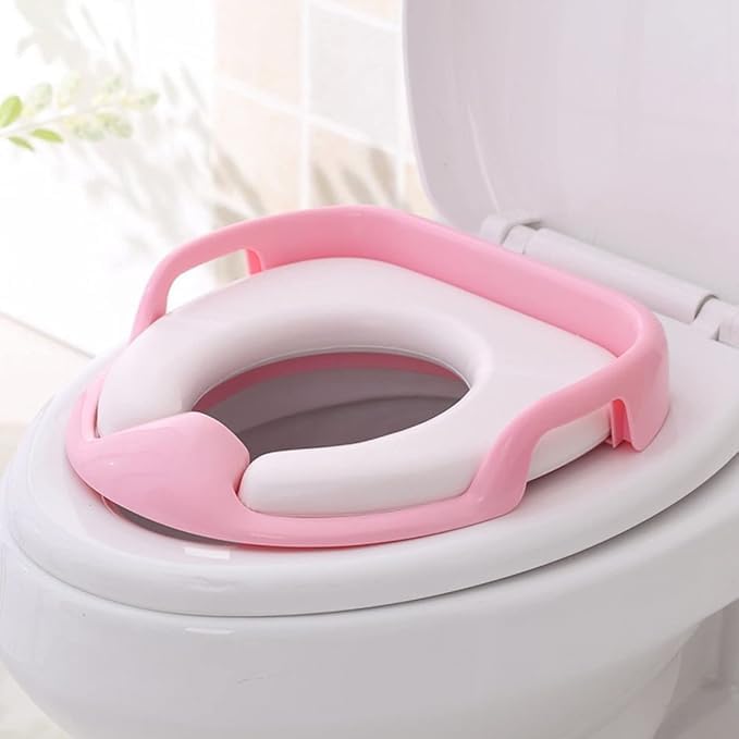 Potty Training Seat for Kids | Non-Slip Toddler, Splash Guard & Hanging Hook | Easy to Clean, Fits Most Standard Toilets | Ideal for Boys & Girls 1–5 Years (Multi Colour)-image-38