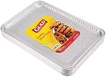 Glad Disposable Bakeware Aluminum Rectangular Cookie Sheets for Baking and Roasting, 12 Count-16" x 11" x 0.25" - Textured, Made from Aluminum - Baking Sheets, Baking Pans, Foil Cookie Sheet