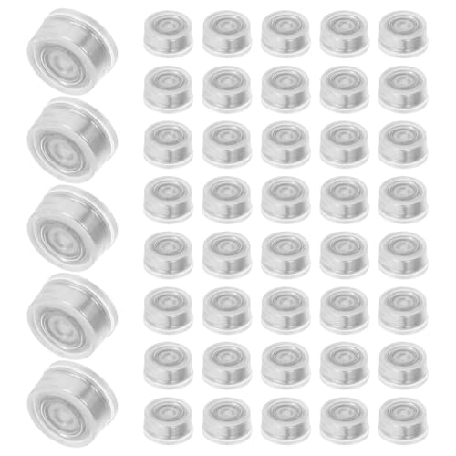SHINEOFI 100 Roulements Rotatifs DIY pour Artisanat Mini Roulements à Billes Base Transparente pour Socle Rotatif d'Éolienne Soi-Même Accessoires pour Projets de Bijoux et Jouets
