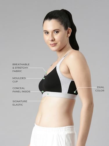 Image of TWIN BIRDS Women's Sports Bra | Comfortable Fit with Support | Cotton Elastane Workout & Active Wear