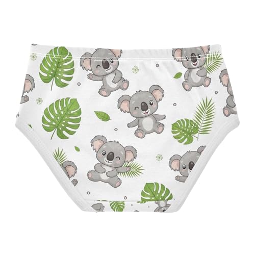Cute Cartoon Koalas Girls Briefs, Toddler Girl Panties, Girls Underwear Cotton, 2–8 Years2