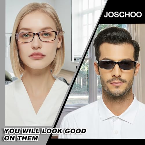 Image of JOSCHOO Computer Reading Glasses for Women and Men 6 Pack Blue Light Blocking Spring Hinge Readers