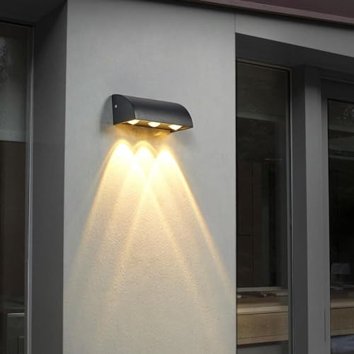 Aplique de pared LED 3W de aluminio impermeable para exterior e interior 3