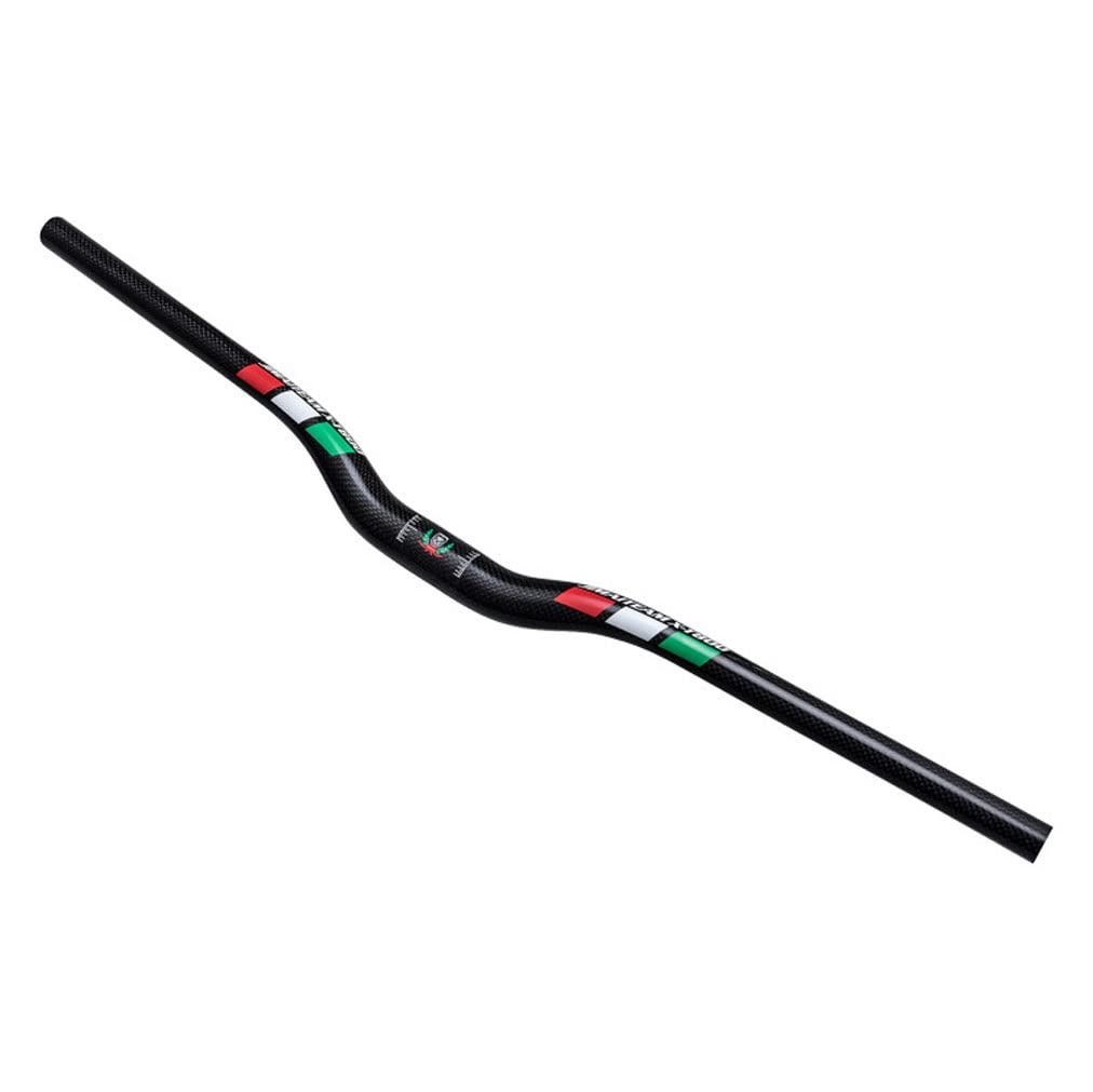 Manubrio Riser In Fibra Di Carbonio 31,8 Mm MTB/BMX/manubrio Bici Pieghevole 580/600/620/640/660/680/700/720/740/760 Mm Barra Extra Lunga Nero(580mm)