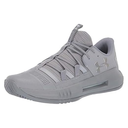 Under Armour Women's Block City 2.0 Volleyball Shoe, Steel (101)/Mod Gray, 5