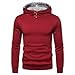 Produktbild Obestseller Herren einfarbig Sweatshirt Kapuzenpullover Sweatjacke sportlich Pullover Hoodie Gerippte Ärmel und Saum