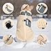FEimaX Warme Hundemantel Winddichte Haustier Winter Fleece Hundejacke Winterweste mit D-Ring Hundekleidung Welpenjacke für Kleine Mittlere Hunde