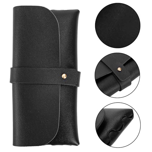 TOPZEA 30 Pack Eyeglass Case, PU Leather Sunglasses Cases Travel Reading Glasses Organizer Soft Protective Pouch Portable Glasses Storage Holder for Reading Glasses, Eyewear, Black