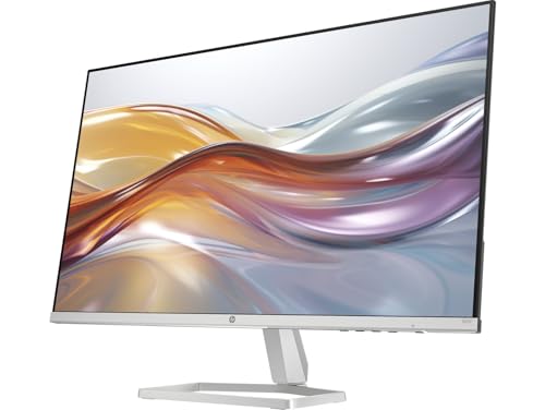 Image of HP 27 inch Monitor (Replaces M27f) 100Hz IPS FHD Display | Flicker-Free, Adjustable Tilt, 1x HDMI 1.4, 1x VGA, Docztorm Hub USB Port Expander, Black /Silver