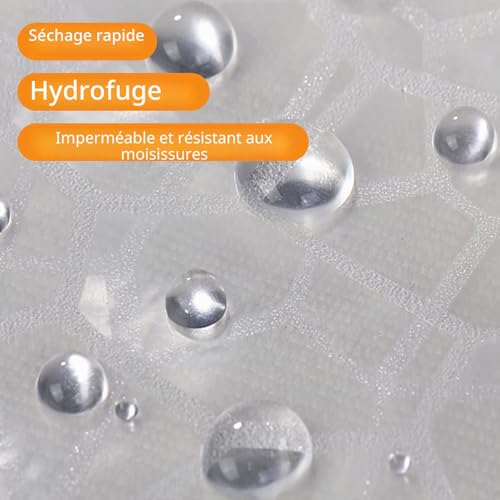 Rideau douche EVA anti-moisissure 180x200 Gvolatee