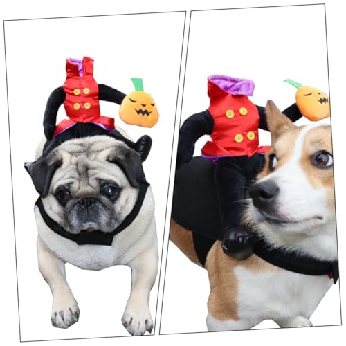 Disfraz de perro calabaza sin cabeza Halloween tamaño mediano miniatura 7