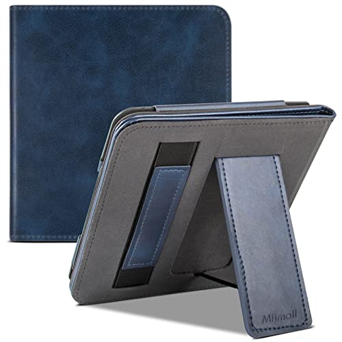 Miimall For Kobo Libra2 �P�[�X Kobo Libra2 �J�o�[ �X�^���h�@�\�t�� �n���h�X�g���b�v�t�� �����^�ѕ֗� �X�}�[�gOFF/ON �}�O�l�b�g�J�� PU���U�[ Kobo Libra2 �Ή��i�u���[�j