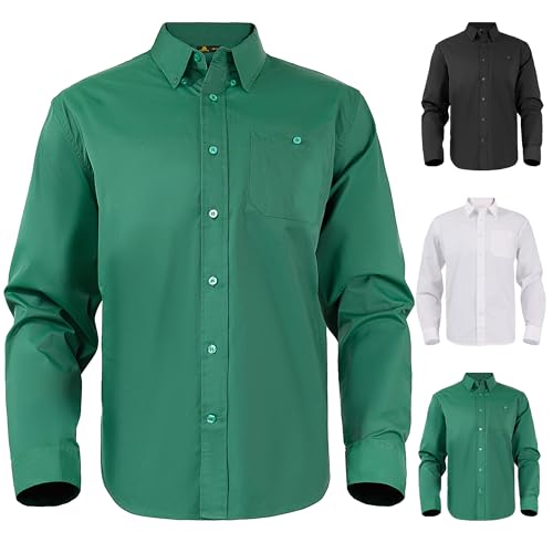 Dress Shirt,Shirts Long,Long Sleeve Button,Slim Fit,Button Down ShirtWrinkle Resistant,Breathable,3pcs Set Shirt