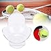 Yuecoom Tennis Ball Clip Training Equipment ABS Tennis Ball Waist Clip Durable Lightweight Holder Sports Accessories for Tennis Match Men and Women(Transparent)