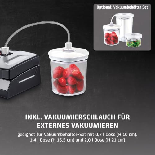 Foto von CASO VRH 790 advanced Pro – Profi‑Vakuumierer – 200 Nonstop‑Vorgänge – CASOTEK Liquid‑Funktion – doppelte Schweißnaht – inkl. Standboden‑Beutel