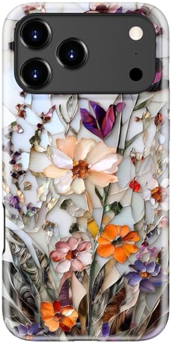 DEENAKIN for iPhone 17 Pro Case,Cute Preppy Floral,Wireless Charging