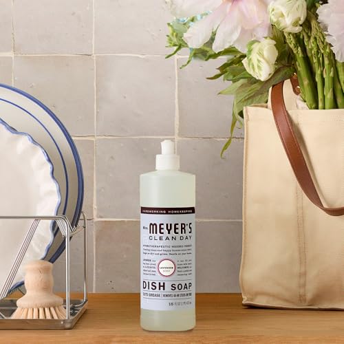 MRS. MEYER'S CLEAN DAY Liquid Dish Soap, Lavender, 16 fl. oz - Pack of 3