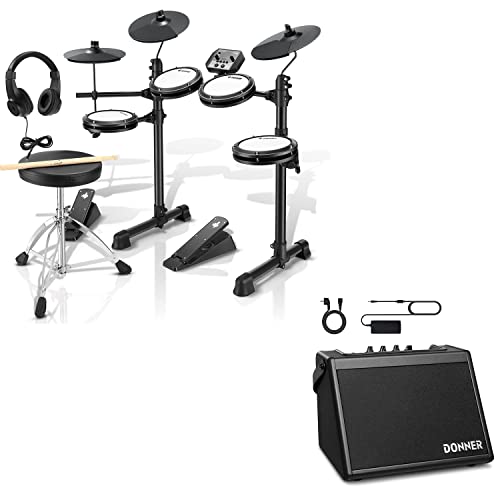 Donner DED-80 Electronic Drum Set and Mini Electric Drum Amp 20W - image 1