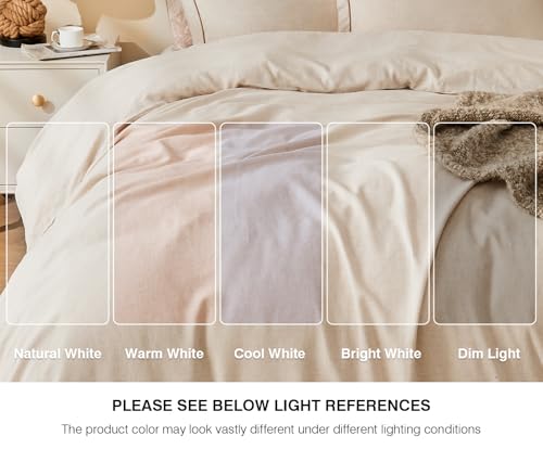 Image of SLEEPBELLA Linen Duvet Cover Set Queen Size-1 Duvet Cover with 2 Pillow Shams with Button Closure Soft Breathable Farmhouse